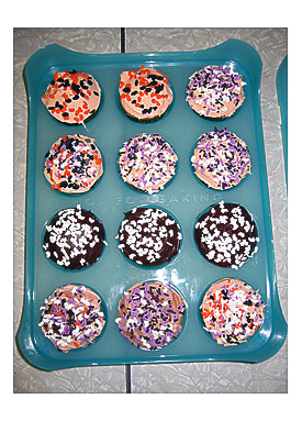 Halloween cupcakes for occupation tray 1