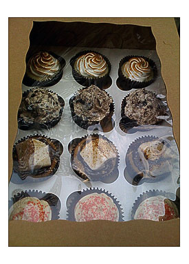 Cupcake delivery from Confections of a Cupcake