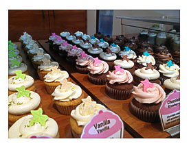 Cupcake Display Tasty Treats All In A Row