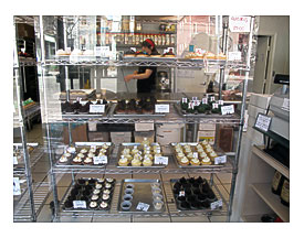 The Cupcakes Were Housed In Two Large Display Cases Behind