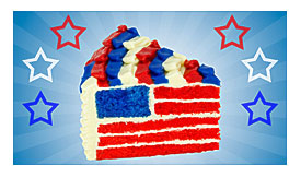 American Flag Cake For The 4th Of July Dessert By Cookies Cupcakes And