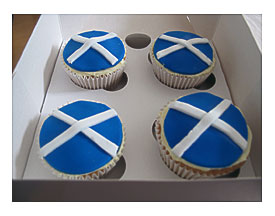 Scottish Flag Cupcakes Sadie McCluskey Flickr