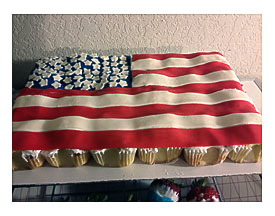 Flag Cupcake Cake I Made. Cakes I've Made Pinterest