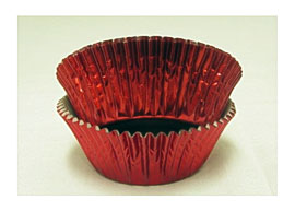 Arts 50 Count Foil Cupcake Muffin Baking Cups, Red