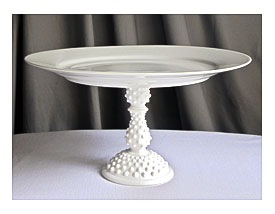 Cake Stand Cupcake Vintage Milk Glass Wedding By EIsabellaDesigns