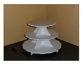Tier Cake Stand Cupcake Stand 3.5 PVC Plastic By FranksCrafts