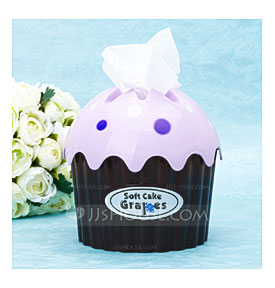 Cupcake Design Hard Plastic Tissue Boxes 051024868 JJsHouse