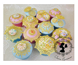 Cupcakes Using The Lace Mat