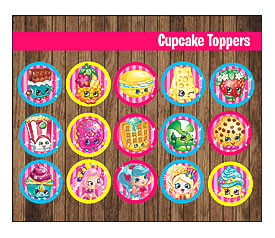 Shopkins Cupcakes Toppers Printable Shopkins By GiseleMPrint