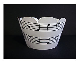 Music Cupcake Wrappers The Hippest Pics