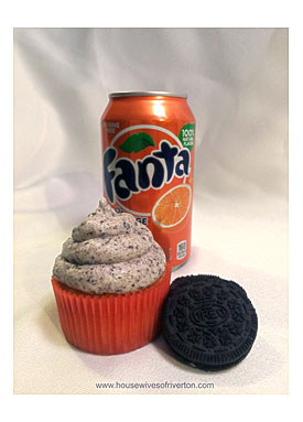 Orange Fanta Cupcakes With OREO Cookies And Cream Frosting Give A Try