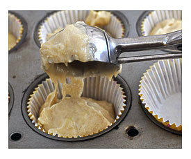 Cupcake Liners. I Use A Scoop, But You Can Also Use A 1 4 Cup Measure