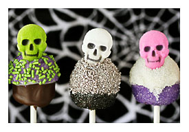 Skull Cake Pops Halloween Cupcake Cake Pops Love From The Oven