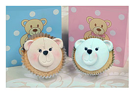 Moulds Molds. Free Beginners Tutorial How To Teddy Face Cupcake