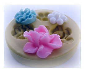 Fondant Flower Mold Kawaii Cupcake Topper Molds By WhysperFairy