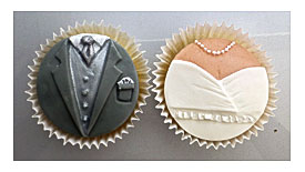 Karen Davies Cake Decorating Moulds Molds Bride & Groom Cupcakes