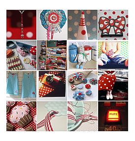 Decor incitement and red, white and blue vintage loveliness