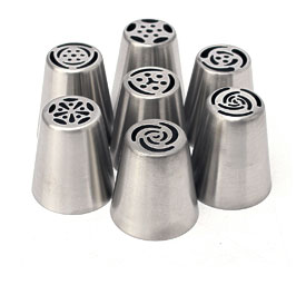 7Pcs Easy Flower Piping Cake Cupcake Icing Nozzles Tips Decoration