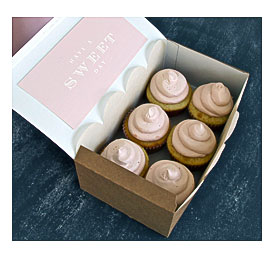 Hobick Valentine's Day Cupcakes Cupcake Boxes Cupcake Packaging