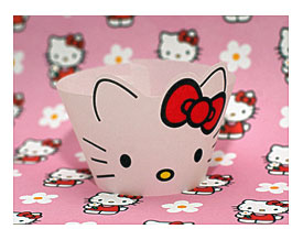 Hello Kitty Cupcake Wrappers By AnimatedCupcakes On Etsy