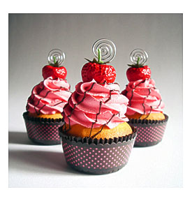 Strawberry Faux Cupcakes