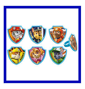 24 Paw Patrol Cupcake Ring Toppers Favors NEW Von SimplyHeaven