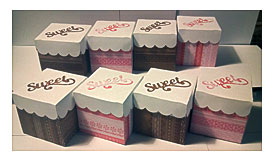 Sweet Chocolate And Pink Cupcake Boxes By Megamemories On Etsy