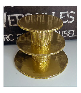 Gold Cupcake Stand Gold Wedding Cake Stand 3 Tier Gold Foil By
