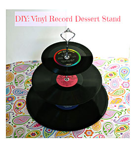 Vinyl Record Dessert Stand Archives A Little Glitter