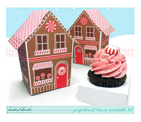 Gingerbread House Cupcake Holder Christmas By Claudinehellmuth