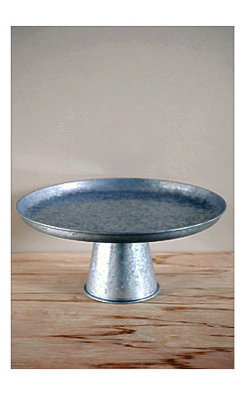 Galvanized Metal Cupcake Stand 16in