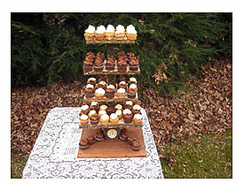 Rustic Cupcake Stand Tree Cupcake Stand Stump By YourDivineAffair