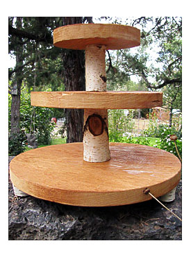 Wood Slab Wedding Cupcake Stand 3 Tiers By Ngrained On Etsy