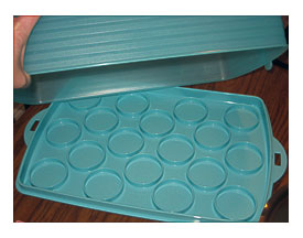 Look At This A Cupcake Carrier From Tupperware. It’s Great Because