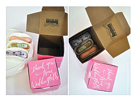 The Creative Bag Blog Cupcake Bakery Box + Mini Eclairs + Calligraphy