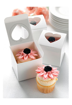 Cupcake Boxes With Heart Top Set Of 10 Cupcake Decorations Online