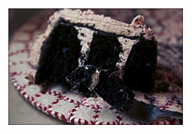 The Cake Box Girls Dark Chocolate Peppermint Cake
