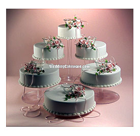 TIER CASCADE WEDDING CAKE STAND STANDS