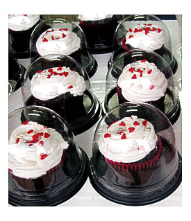 Black Base Cupcake Container