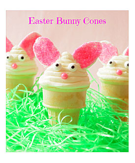 Easter Bunny Cupcake Cones