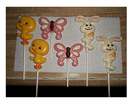 Easter Candy Melt Pops. Candy Melts chocolate Molds Pinterest