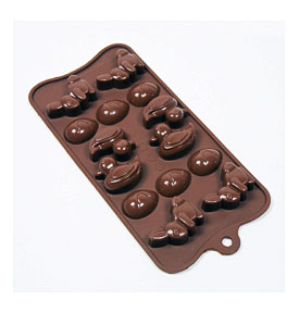 Daddio's SCM 028 9 1 3" Easter Assortment Silicone Chocolate Mold