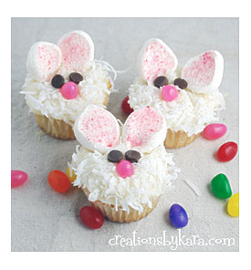 Easter recipe bunny cupcakes