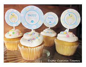 Printable Easter Cupcake Toppers