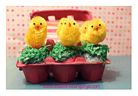 & Easter Bunny Basket Cupcakes With Cotton Tail Cupcake Wrappers