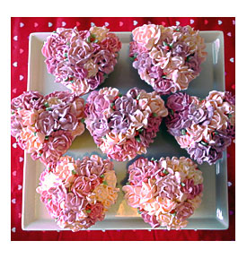 Heart Shaped Rose Bouquet Cupcakes Moist Citrus Cupcake In