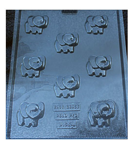 Elephant Bites Chocolate Candy Mold Baby Shower Birthday Party Favors