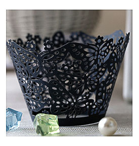 Details About Filigree Lace Cupcake Wrappers Wraps Liners Wedding Cake