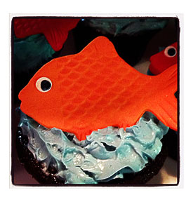 Chocolate Fish Cupcake Topper Nautical Delights Pinterest