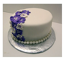 Purple Flower Cake My Husband Needed A Couple Of Cakes On